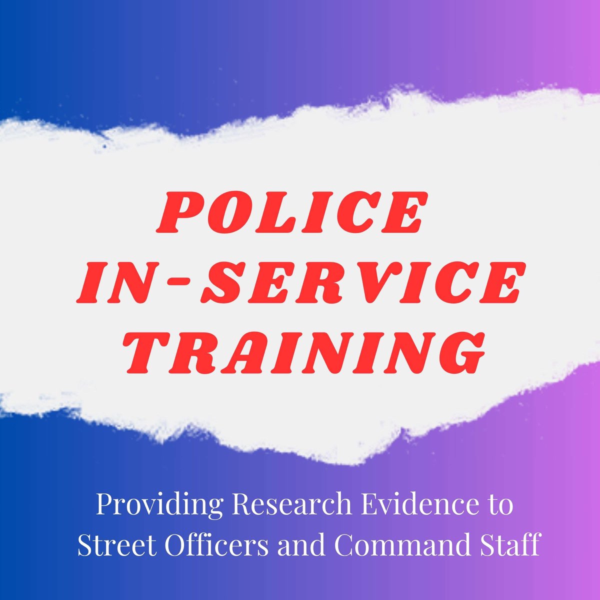 Police In-Service Training Podcast - Episode 5